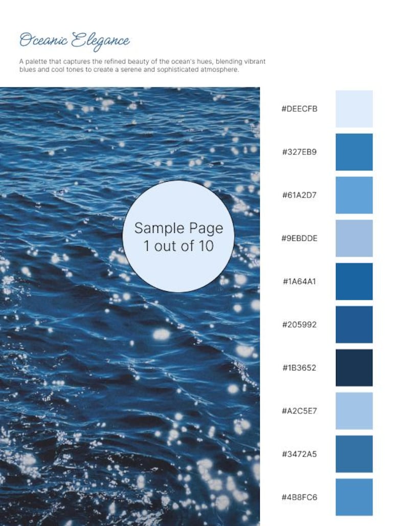 Icelandic Sea Color Palette – 100+ Ocean-inspired Colors for Procreate ...