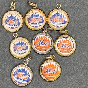 New York baseball charm orange and blue