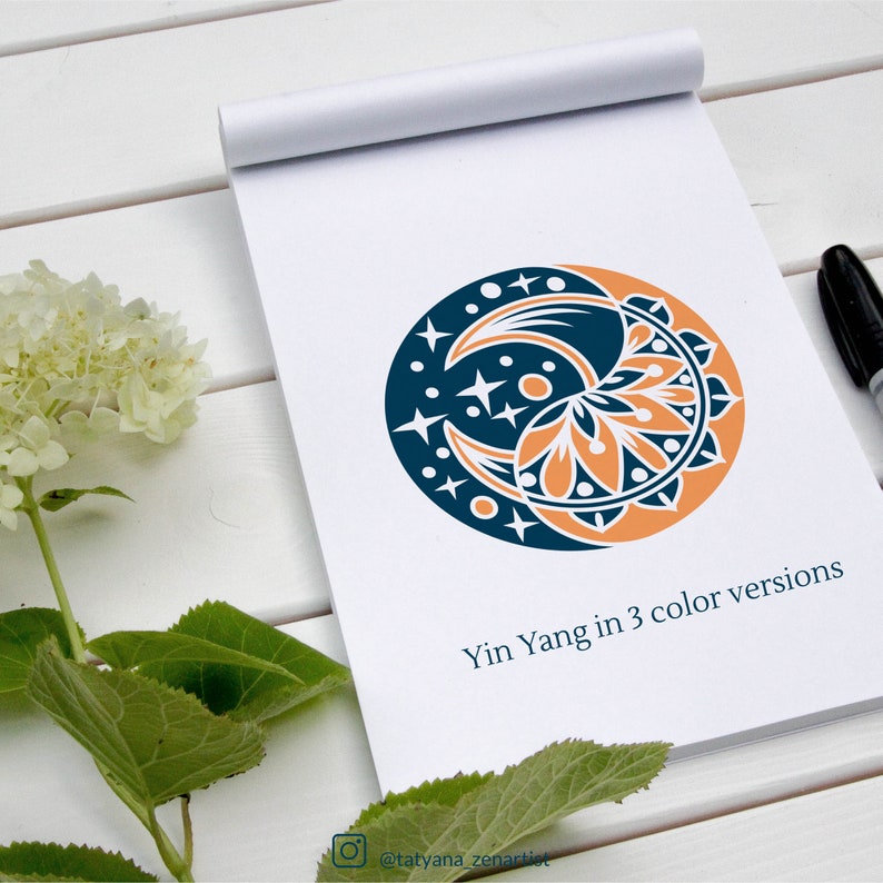 Download Mandala set-Yin Yang symbol-Yoga SVG graphics-Mandala | Etsy