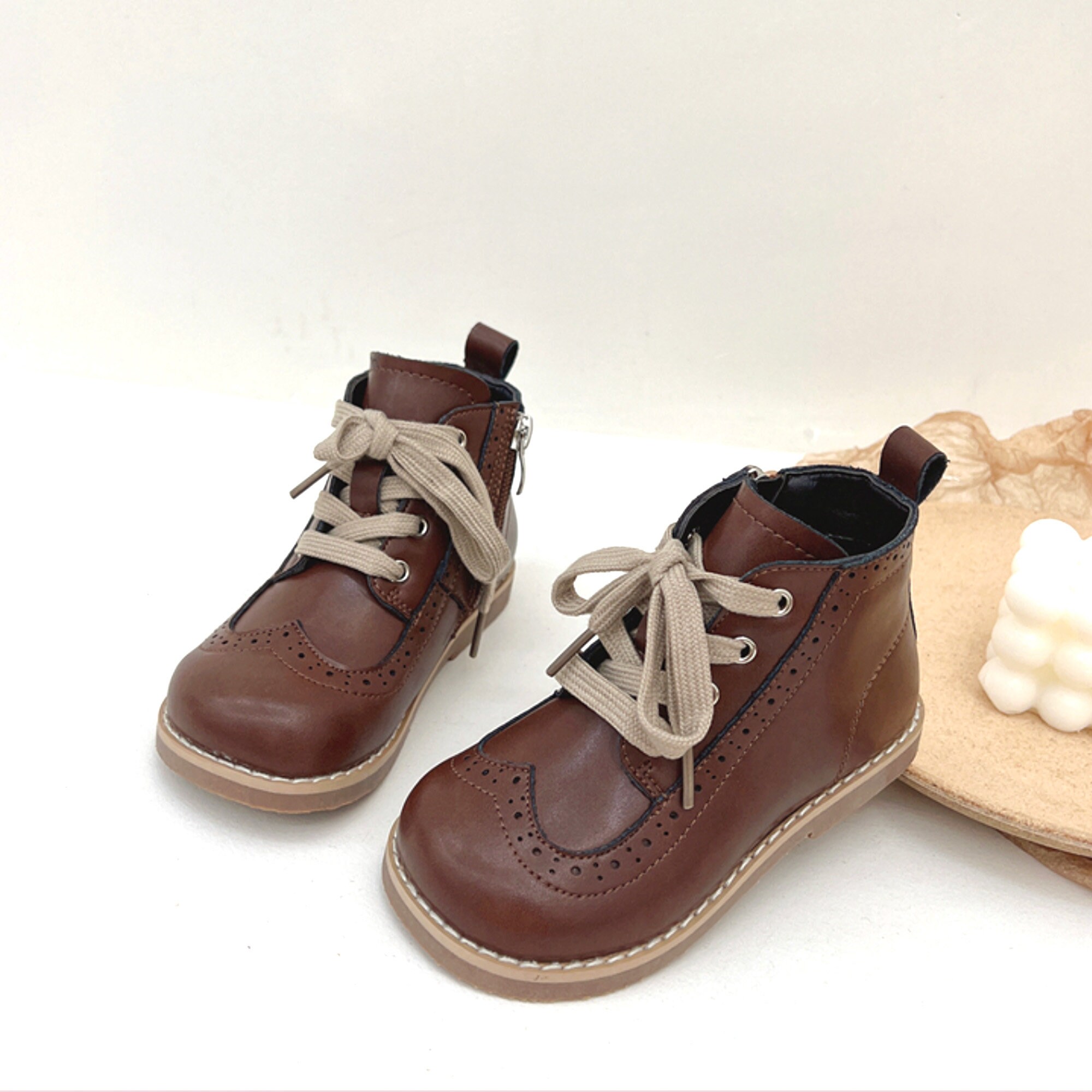 childrens black boots