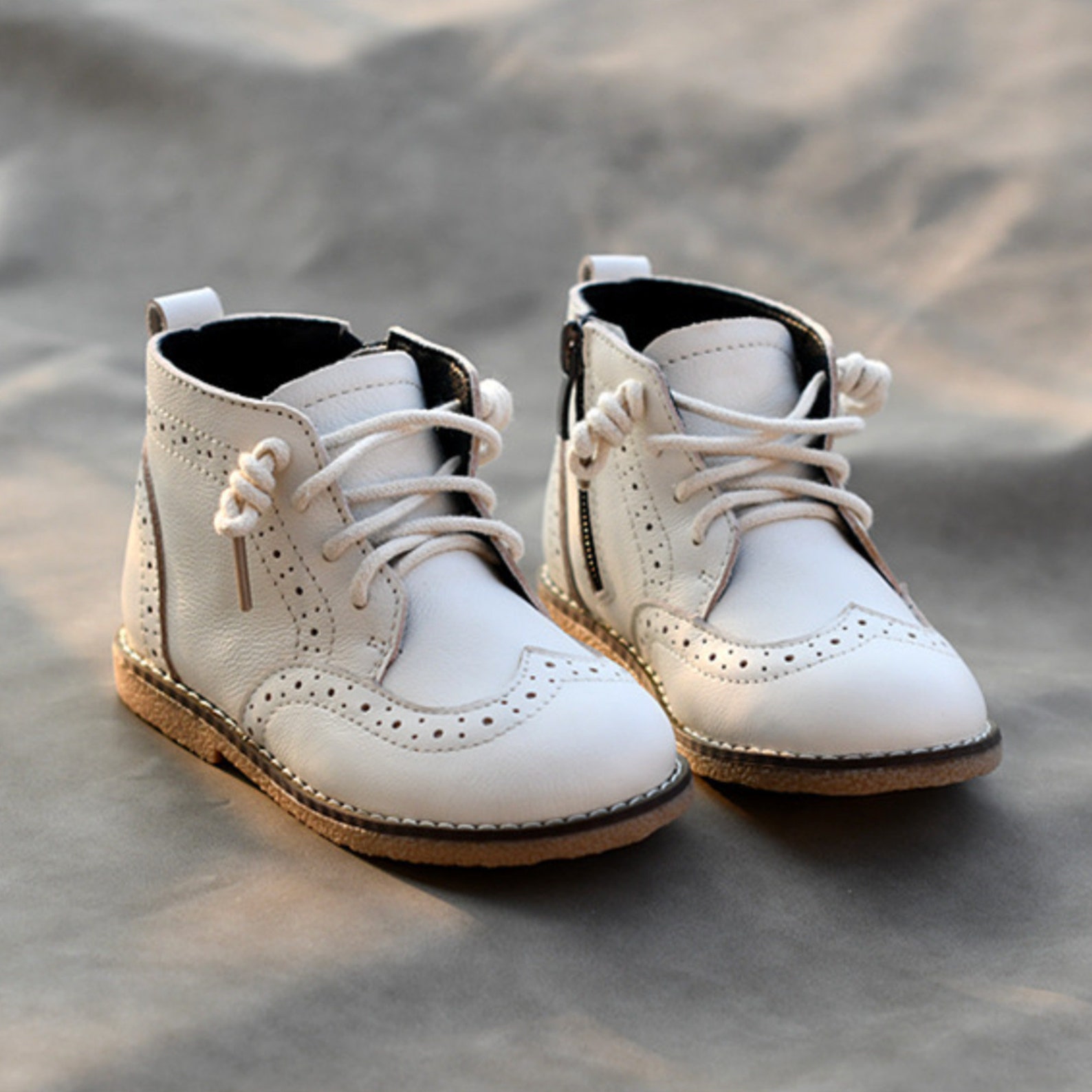 Baby Girl Boots Brown Leather Baby Toddler Girls Winter Etsy