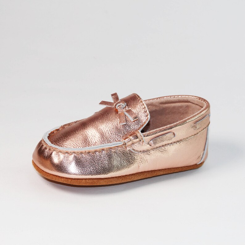 rose gold shoes baby