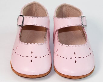 Baby Toddler Pink Mary janes, baby toddler Girls Pink Leather girl leather shoes