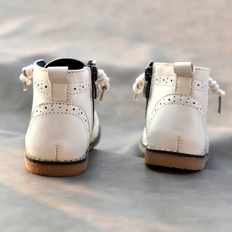 Baby Girl Boots Brown Leather Baby Toddler Girls Winter Etsy