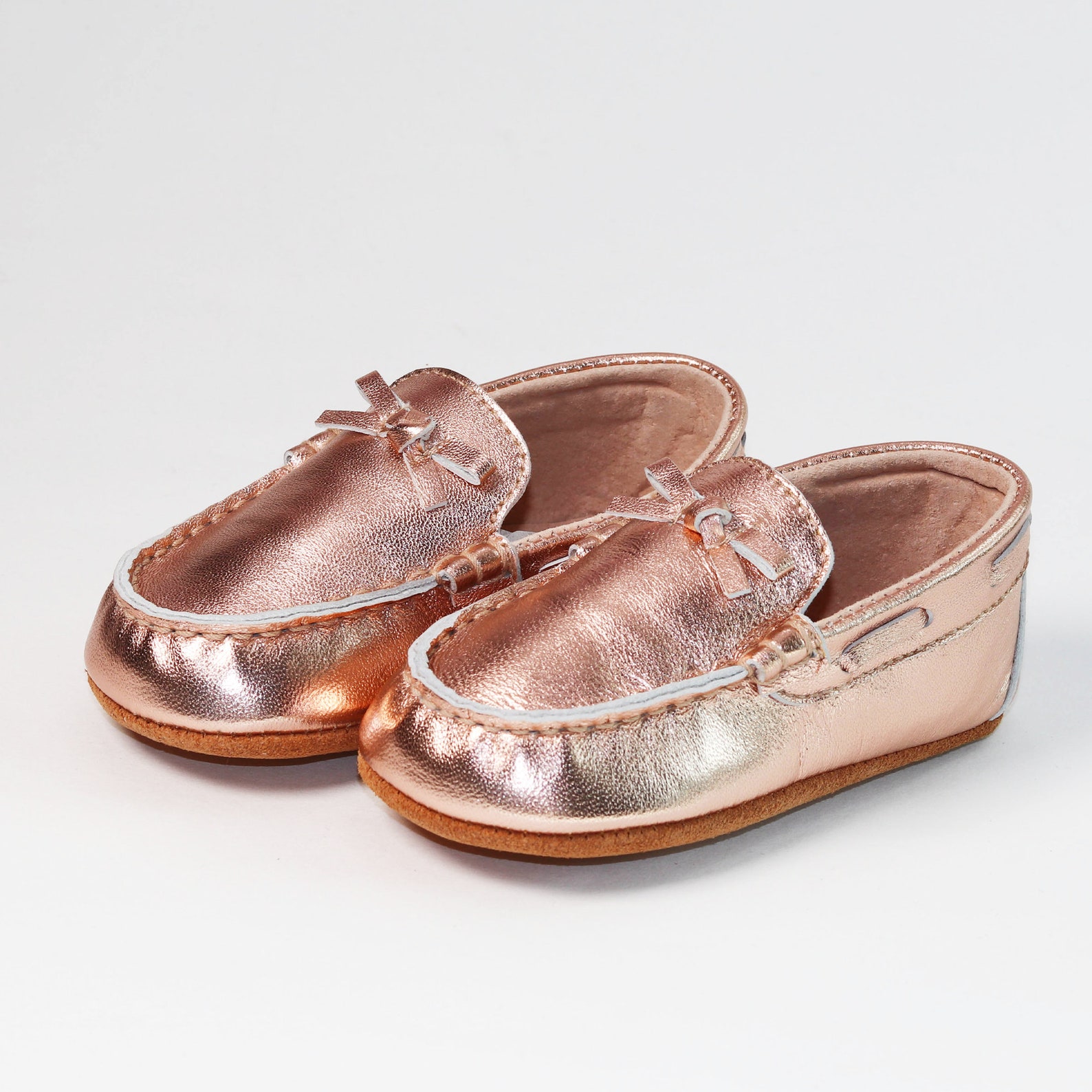 rose gold shoes baby