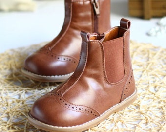 toddler brown booties