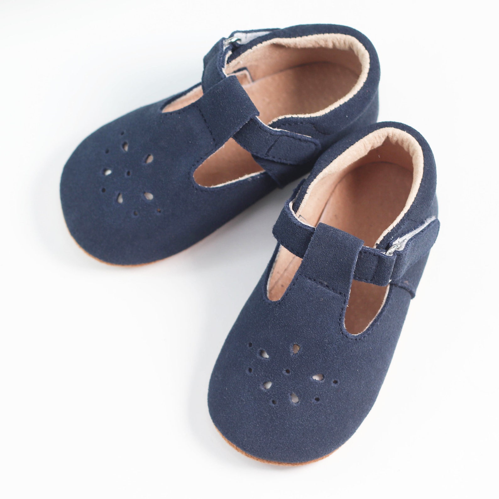 Baby Navy Suede Mary Janes T strap shoes Toddler Navy Mary Etsy