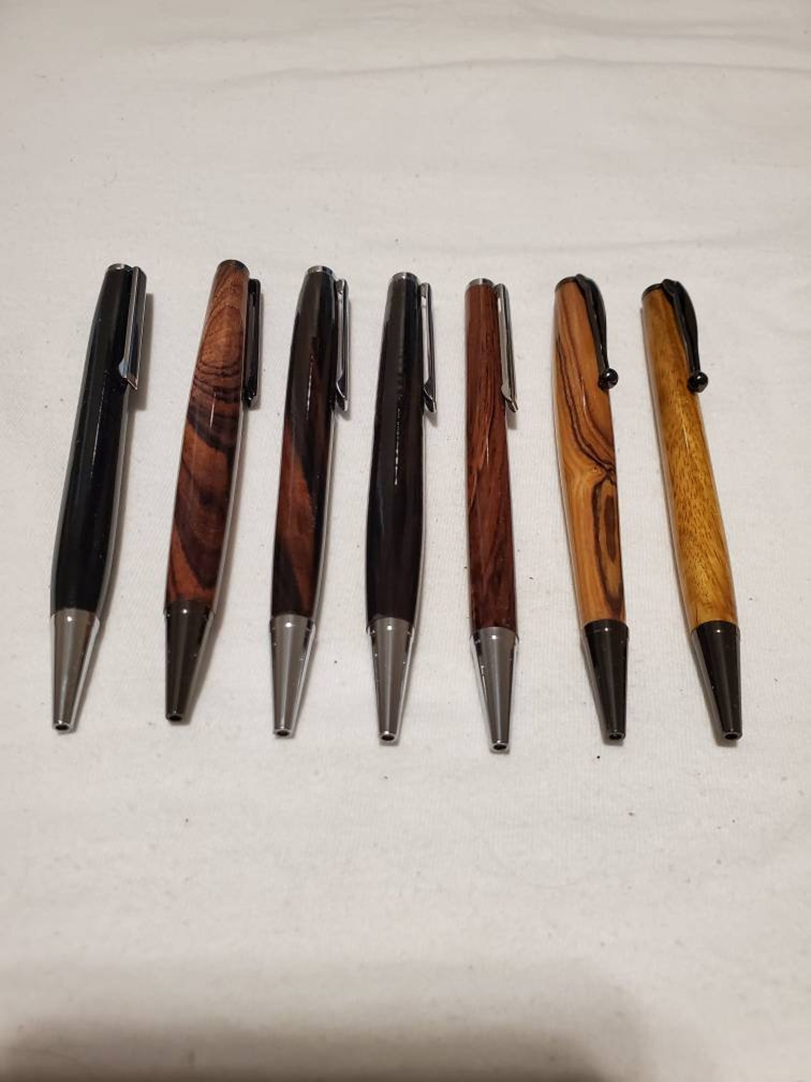 Modified Slimline Wooden Ink Pens Etsy