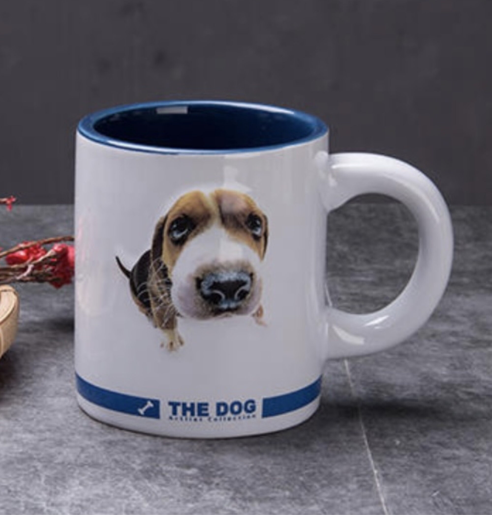3d dog mug
