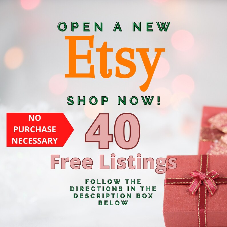 40 Free Listings When You Open A New Etsy Shop Referral Link Etsy