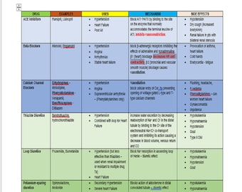 Ace pharmacology part of any exam can be use for RN and PN and for clinicals 16 pages