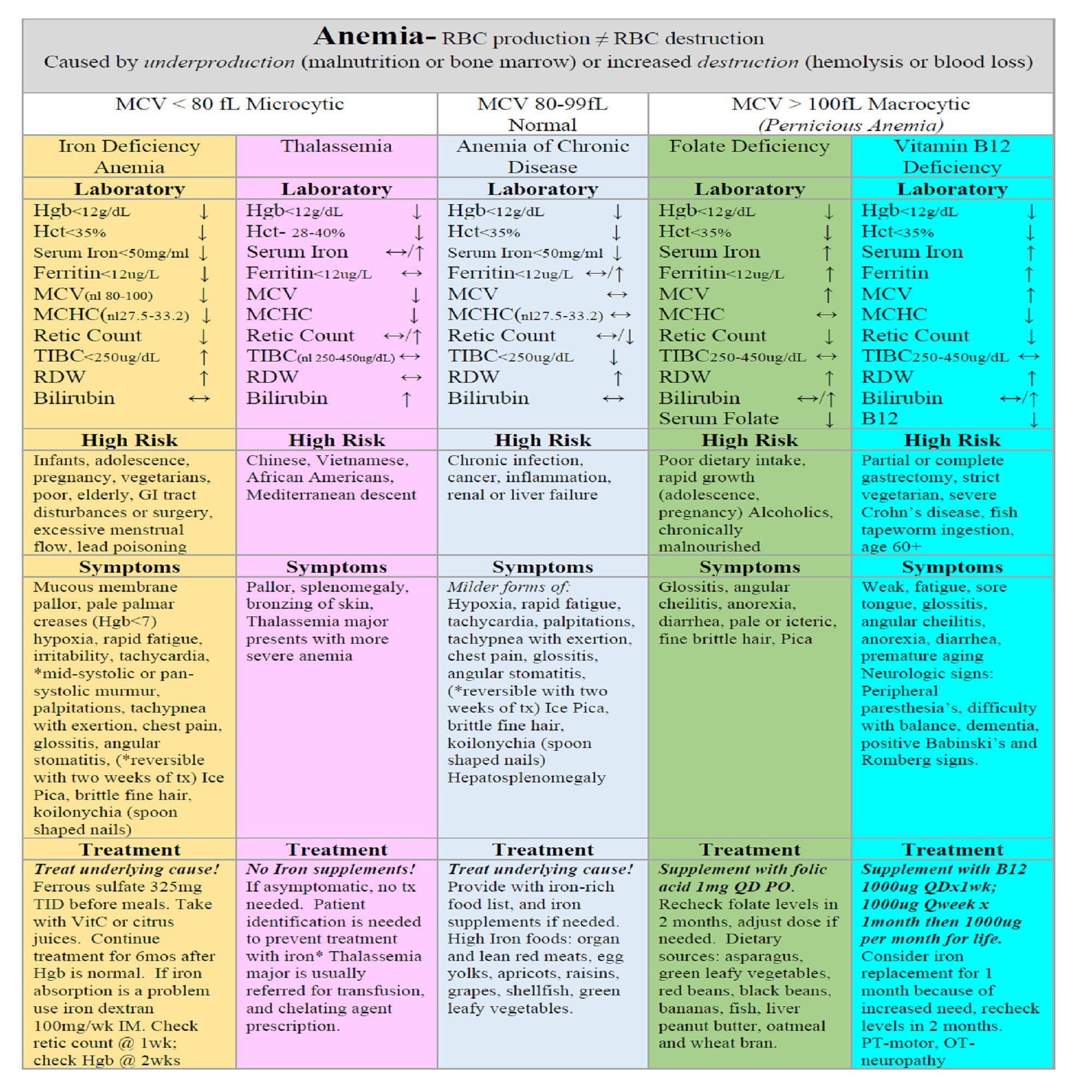anemia-flow-chart-1-page-very-colorful-advanced-pathology-etsy