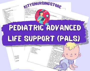 Pediatric Advanced Life Support (PALS) exam pre notes and tips 14 pages PDF printable