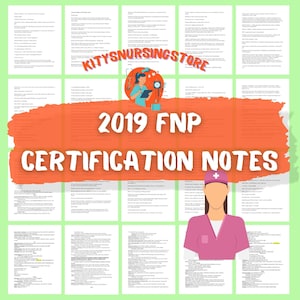 2019 FNP-Zertifizierungsnotizen 20 Seiten aanp staatliche Prüfung