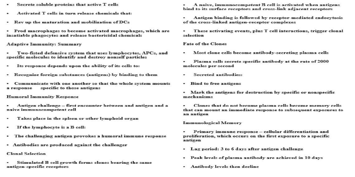 Anatomy Physiology II Lecture Notes 140 Pages Printable Etsy UK