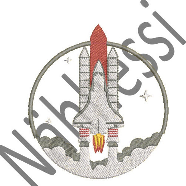 Stickdatei Applikationsdatei Space Shuttle 10x10