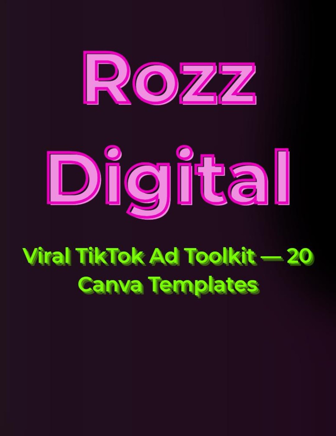 Tiktok Ad Templates 20 Canva Templates Viral Hooks, Product Layouts