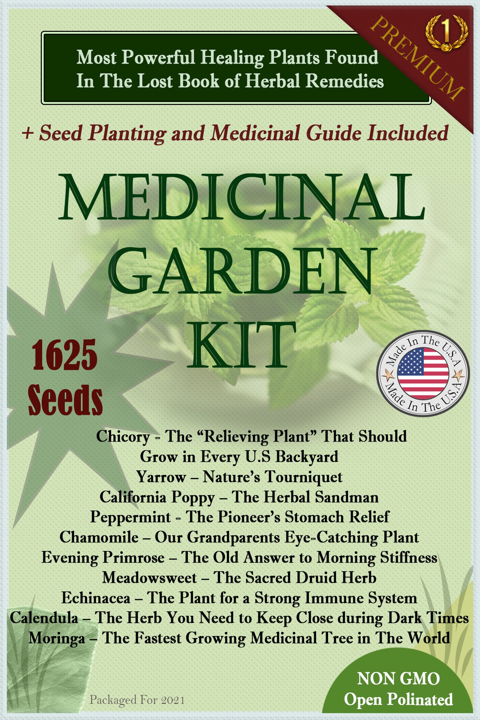 Medicinal Garden Seed Kit Etsy