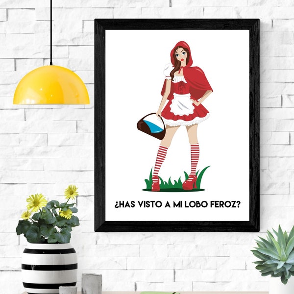 Downloadable poster Have you seen my big bad wolf?