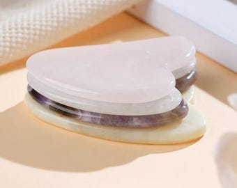 Tailor-made style Facial Gua Sha Tool - Natural Crystal Massager for Skin Rejuvenation & Energy Flow