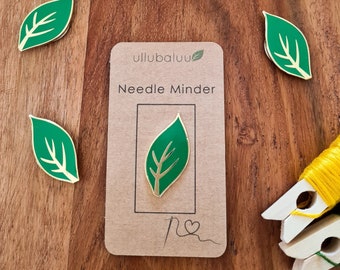 Needleminder Needle Magnet Needle Rest Pin Leaf Palm Leaf Embroider Embroidery
