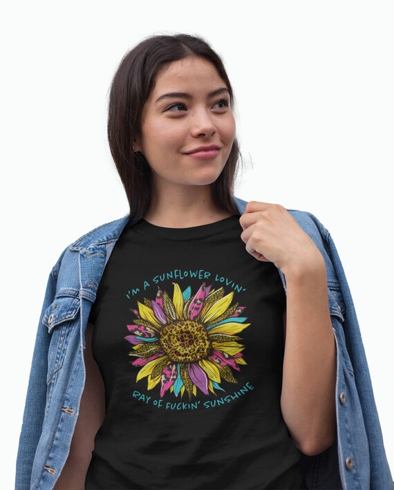 Sunflower Shirt Sunflower Valentines Day Tee Gift for Her | Etsy