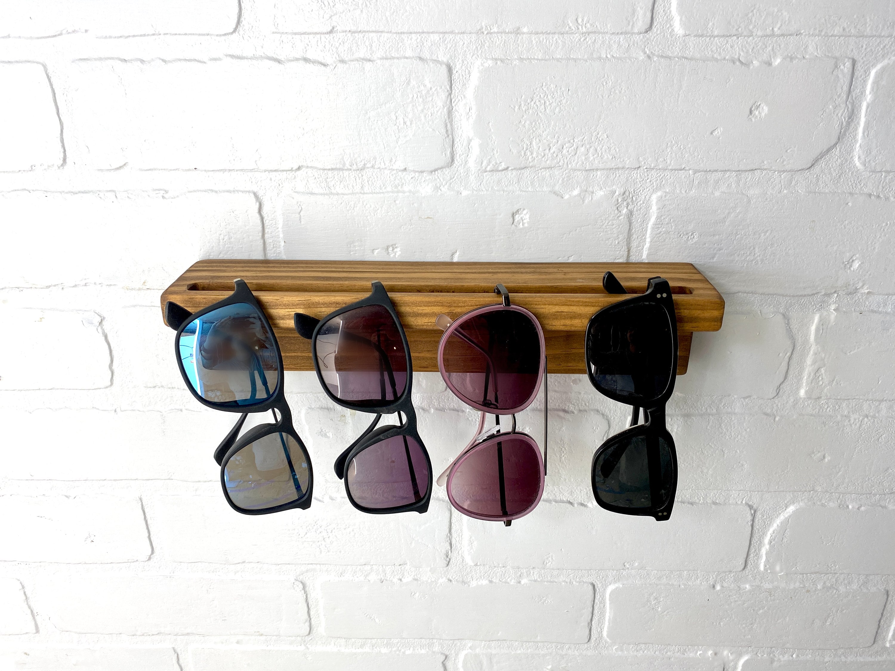 Sonnenbrillen-Aufhänger Brillenständer Organizer aus Holz für den