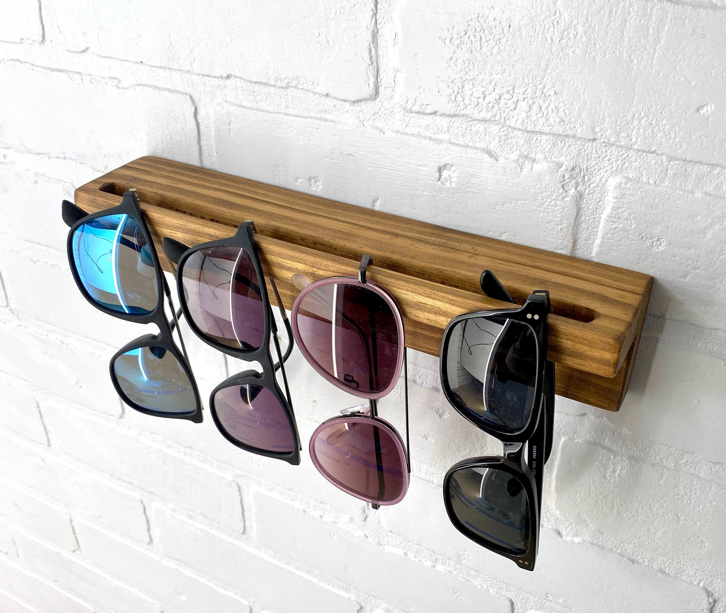 Sonnenbrillen-Aufhänger Brillenständer Organizer aus Holz für den
