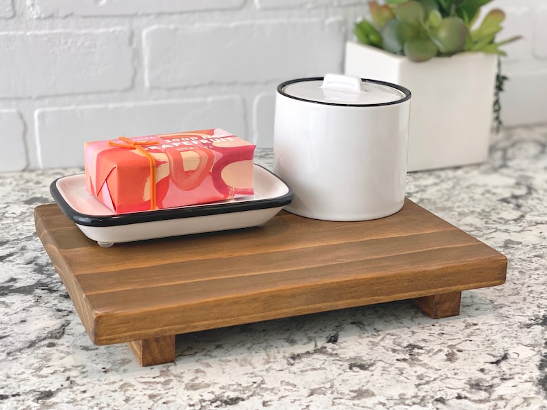 Sink Counter Tray Pedestal Kitchen Bathroom Farmhouse Decor Etsy