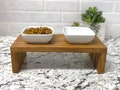 Farmhouse Cat Food Tray | Elevated Feeding Station