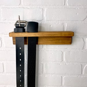 Wooden Belt Organizer | Belt Storage | Closet Organizer