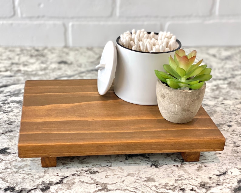 Sink Counter Tray Pedestal Kitchen Bathroom Farmhouse Decor Etsy