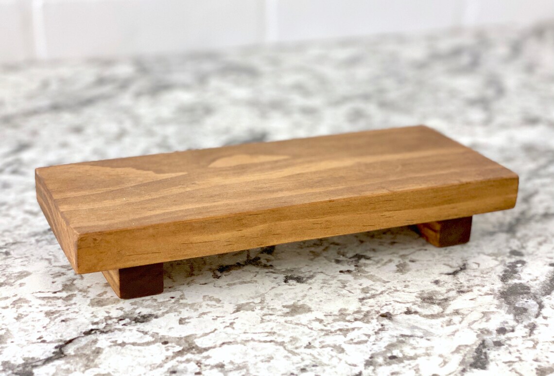 Soap Tray Pedestal Kitchen Bathroom Farmhouse Decor Etsy