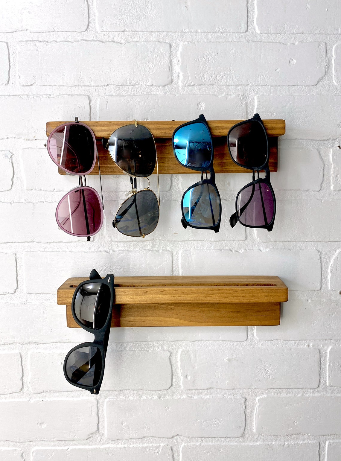 Sunglasses Hanger Glasses Display Wooden Entryway Etsy