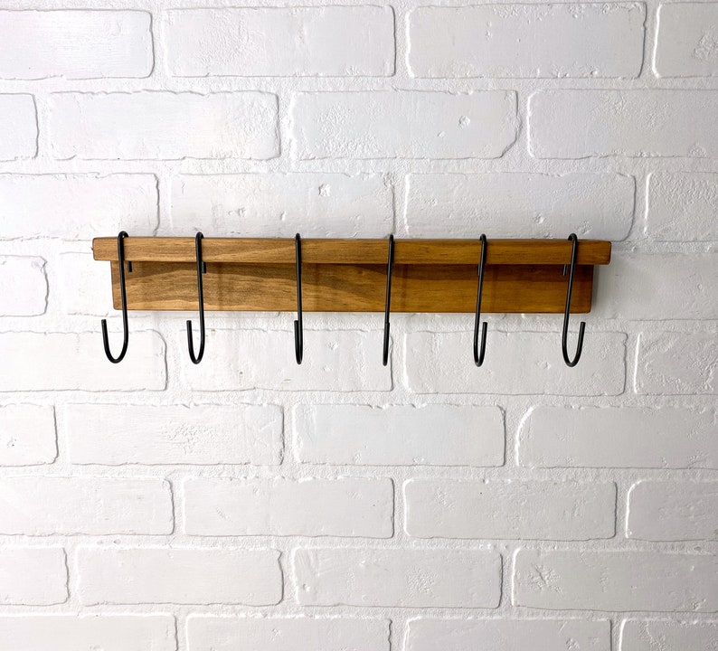 Clothing Hanger Wooden Outfit Display Farmhouse Closet Organizer image 3