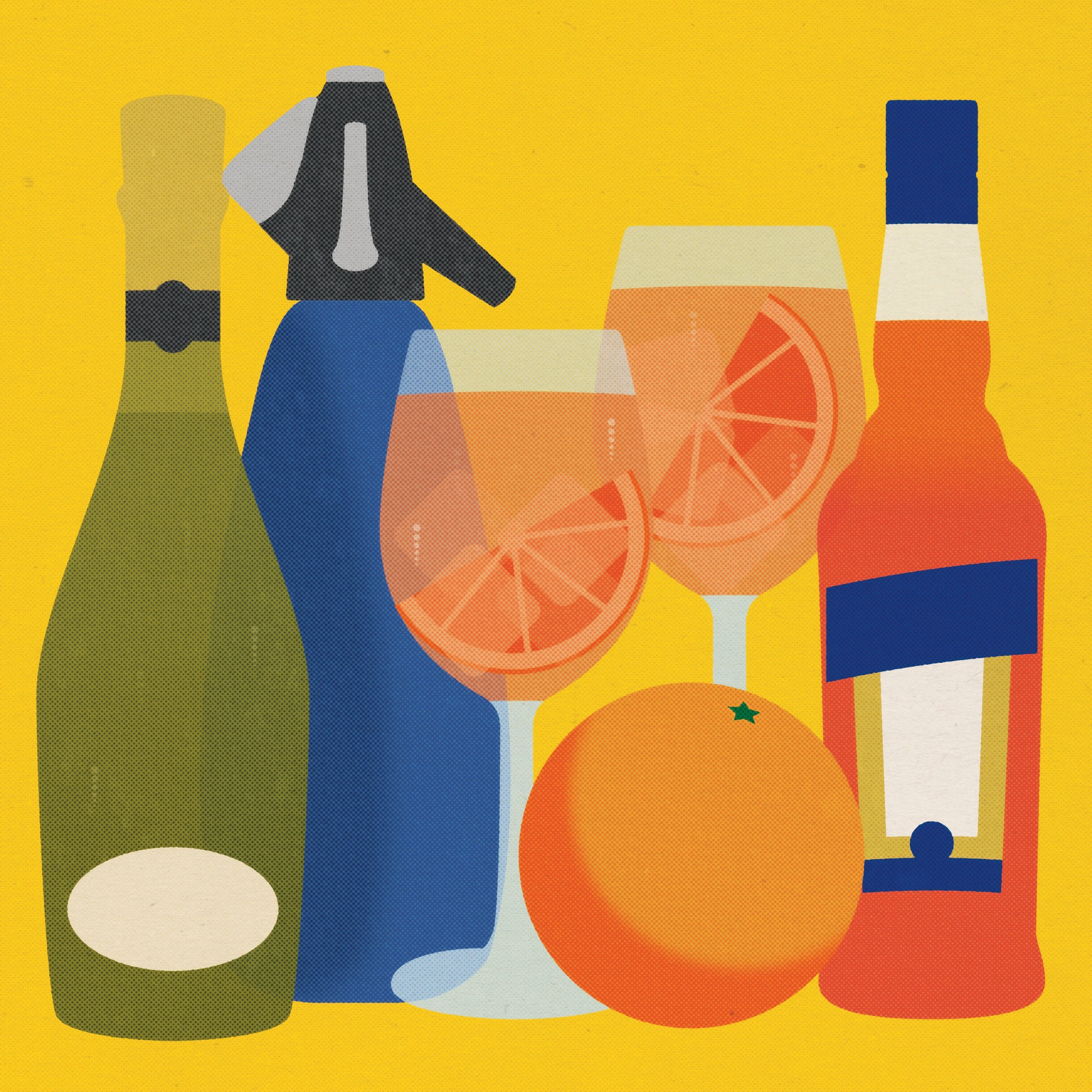 Spritz Greetings Card Blank Inside Cocktail Etsy