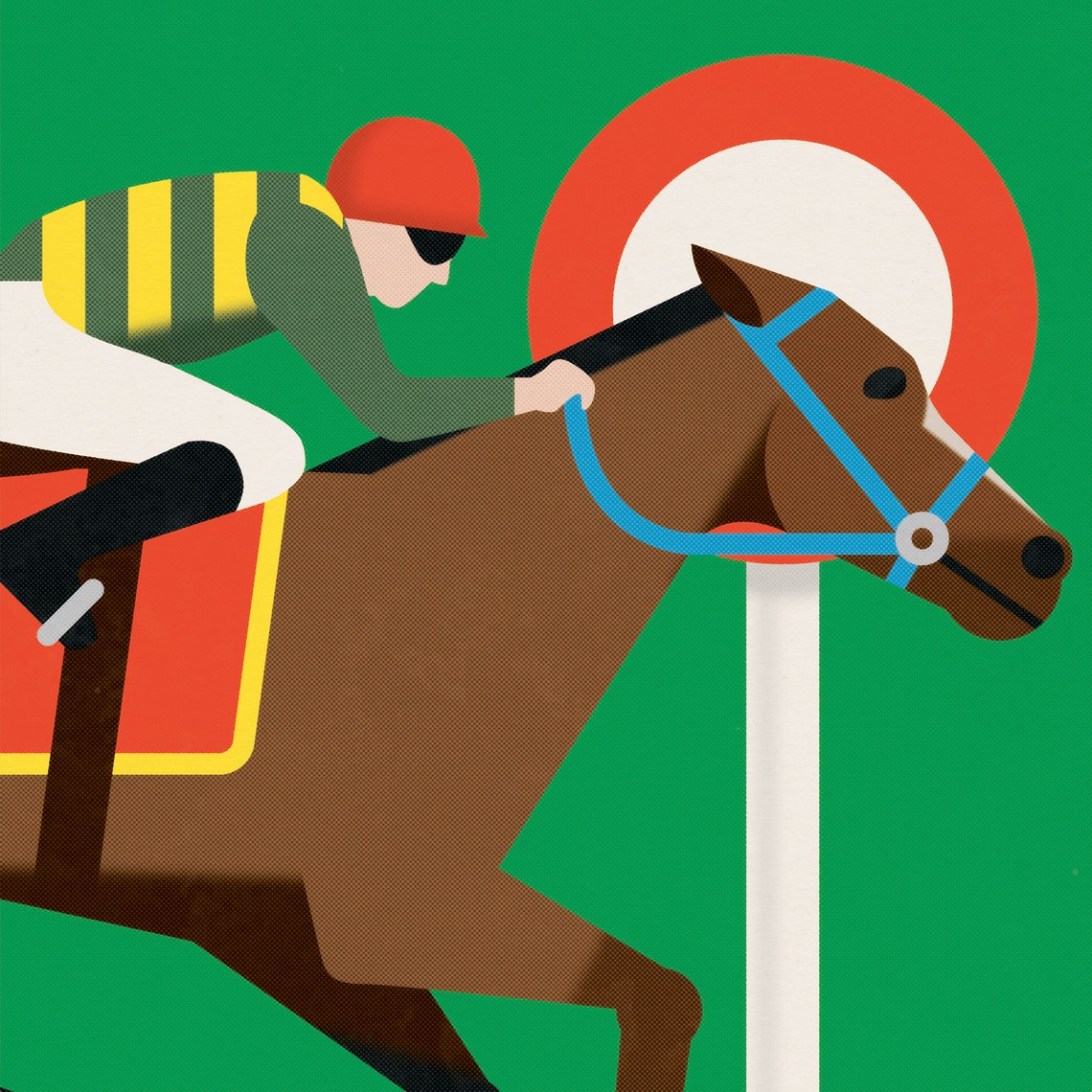 Racing Post Greeting Card Blank Inside Horse Race Etsy