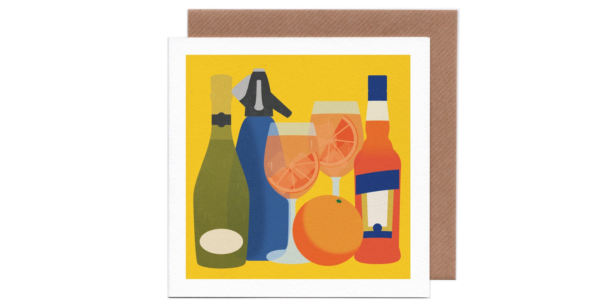 Spritz Greetings Card Blank Inside Cocktail Etsy