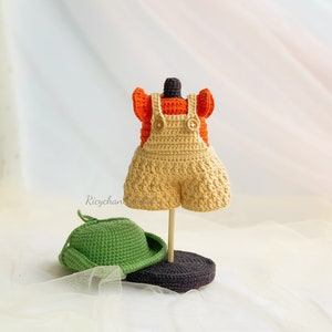 Modello per vestiti per bambole da 25 cm - Modello all'uncinetto per vestiti per bambole da 26 cm - Vestiti all'uncinetto per bambole - Modello PDF in inglese