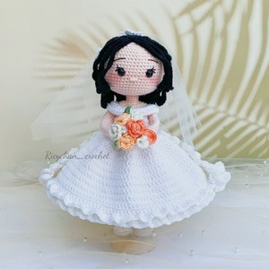Crochet Doll Pattern (10inches doll) | LYLY bride the doll | Amigurumi Doll Pattern | PDF English Tutorial