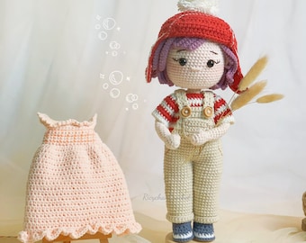 Amigurumi Pattern (10inches): MIA the Doll (PDF pattern in English only)