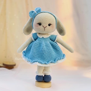 Doll Crochet Pattern: Mimi The Bunny Amigurumi - Stuffed Animal Tutorial (PDF Pattern in English only)