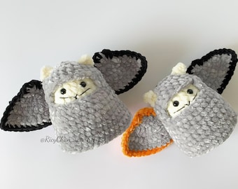 HÄKELANLEITUNG: Kleine Fledermaus Häkelanleitung - Amigurumi Chunky Fledermaus Anleitung - Halloween Fledermaus Anleitung - PDF Häkelanleitung