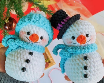 溶ける雪だるまのかぎ針編みパターン - Etsy 日本