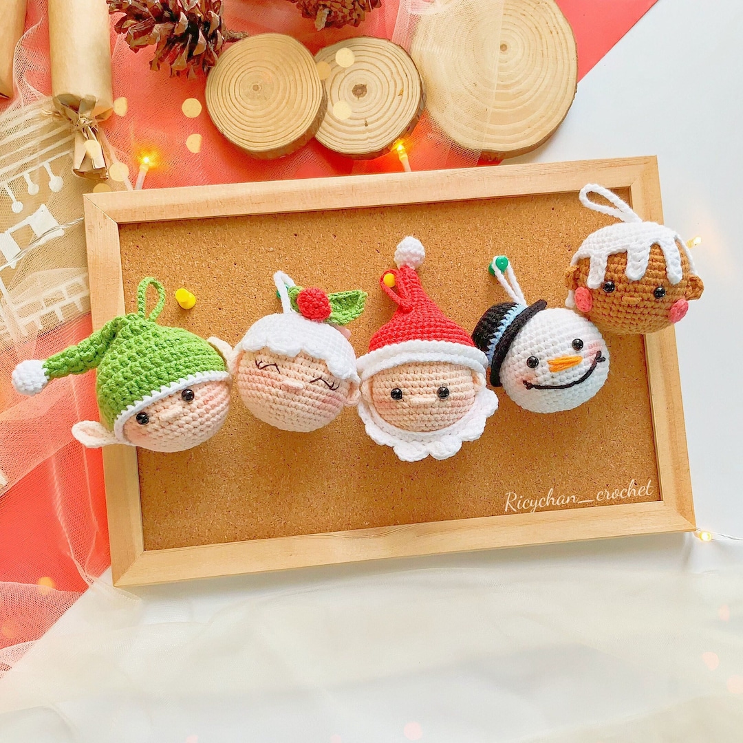 CROCHET PATTERN: Easy Crochet Pattern Christmas Decoration Santa, Mrs ...