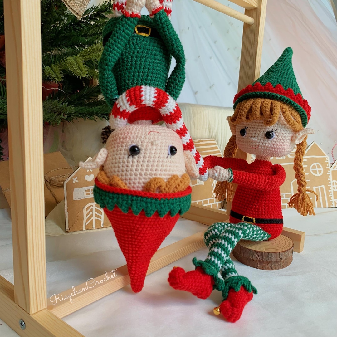 Elfie & Elfa the Elf Christmas Doll, Amigurumi Pattern - PDF Pattern in ...