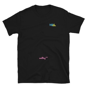 EMOTIONALLY UNAVAILABLE Melting Heart Tee in Black - Etsy