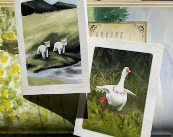 Tarjetas de Pascua hechas a mano: 3 diseños de animales originales para elegir.