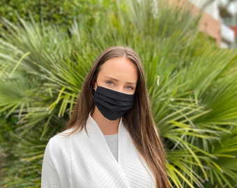 Face Mask | Cotton | 3 Layer with Filter | Washable | Reversible | Unisex | MADE in USA | Ships in 1 day | Free Shipping