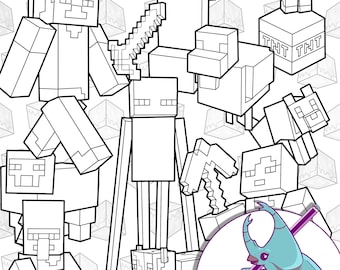 Gaming Coloring Page Etsy